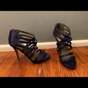 Michael Antonio blue hi heel sandal